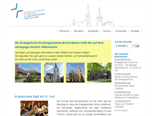 Tablet Screenshot of ev-kirche-broich-saarn.de